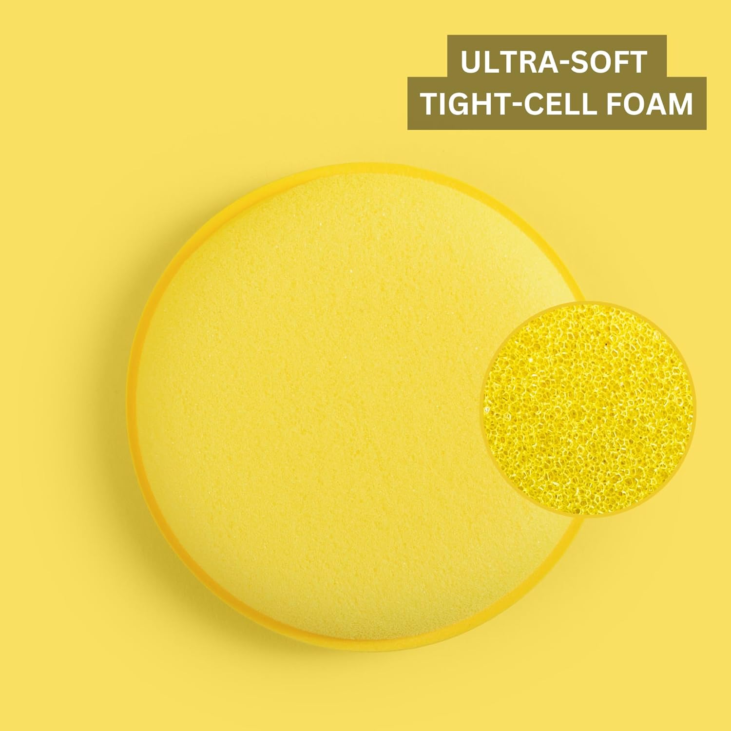 The Pro Stuff® 4” Soft Applicator Foam Pads | Hand Detailing Pads Ideal for Applying Dressings, Polishes, Waxes, and Interior Detailing Products | Detailing Accessory | 8 Pack