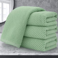 VOOVA & MOVAS Hand Towels for Bathroom Set of 4, Large 18" x 28", 100% Cotton | Lightweight | Thick | Quick Dry | Soft | Absorbent, Sage Green Hand Towels, Bathroom Essentials