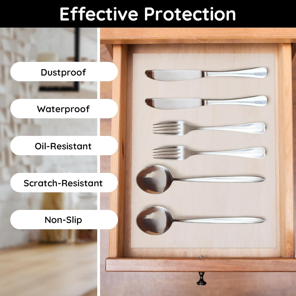Kitchen Shelf Liner, 11.8" W x 118" L x 0.02" T, Cabinet Liners for Shelves Non Slip, Non-Adhesive for Home and Kitchen Cabinets, Drawer, Refrigerator, Dresser, Cupboard, RV (Argyle)
