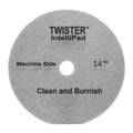Diversey DD1229107 TASKI Twister Intellipad Diamond Coated Floor Machine Cleaning Pad, Made in USA, Burnish to High Super Gloss Finish, Grey/Brown, 14-inch (Pack of 2)