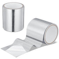 Zonon 2 Rolls Aluminum Foil Tape Heat Shield Tape Barrier Adhesive Reflective Fiberglass Thermal Insulation Reflective Material High Temp Protection(Silver,4 Inch X 16.4 ft)