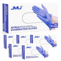 JMU Nitrile Gloves Case Medium, 1200 Count, Gloves Disposable Latex Free Bulk, 3.5 Mil, Violet Blue