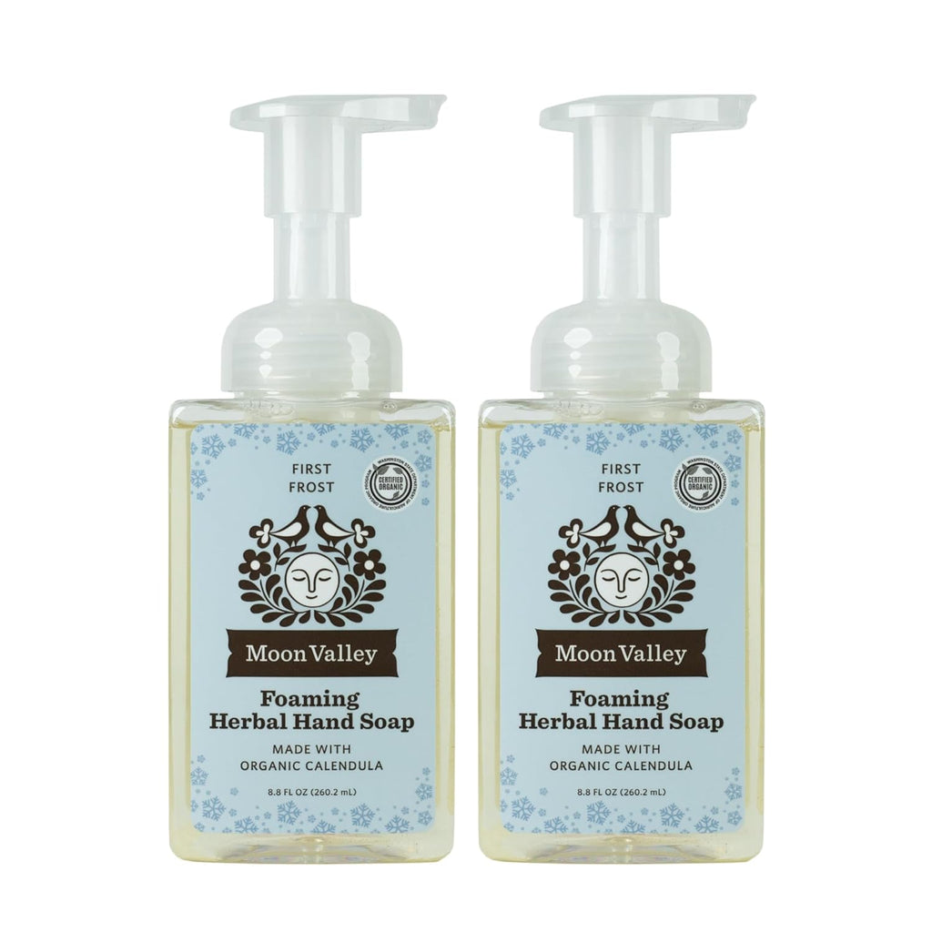 Moon Valley Herbal Foaming Hand Soap, Vegan (First Frost, Recyclable Bottle)