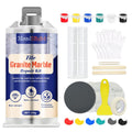Tile and Granite/Marble Repair Kit, Porcelain Stone and Quartz Countertops Repair Kit for Chips Dents Cracks Holes Scratch, Fix Chipped Edges Corners, Reattaches Missing Pieces