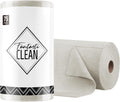 Fantasticlean Microfiber Cleaning Cloth Roll -75 Pack, Tear Away Microfiber Towels, 12" x 12", Reusable, Washable, Scratch Free, Ultra Absorbent Dishcloth for Home Supplies, Car, Pet (Cool Grey)