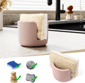 Diatomite Sponge Holder for Countertop Organizer, Quick Dry Stone Sponge Caddy, Diatomaceous Earth Sponge Holder, Absorbent Face Sponge Stand, Brown