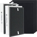 HPA5100B HPA5150 Air Purifier Replacement HEPA Filter Kit Compatible with Honeywell InSight Air Purifiers Model#HPA5100B/5150,2Premium True Hepa Filter+2Enhancement Carbon Filters+4Carbon Pre-Filters