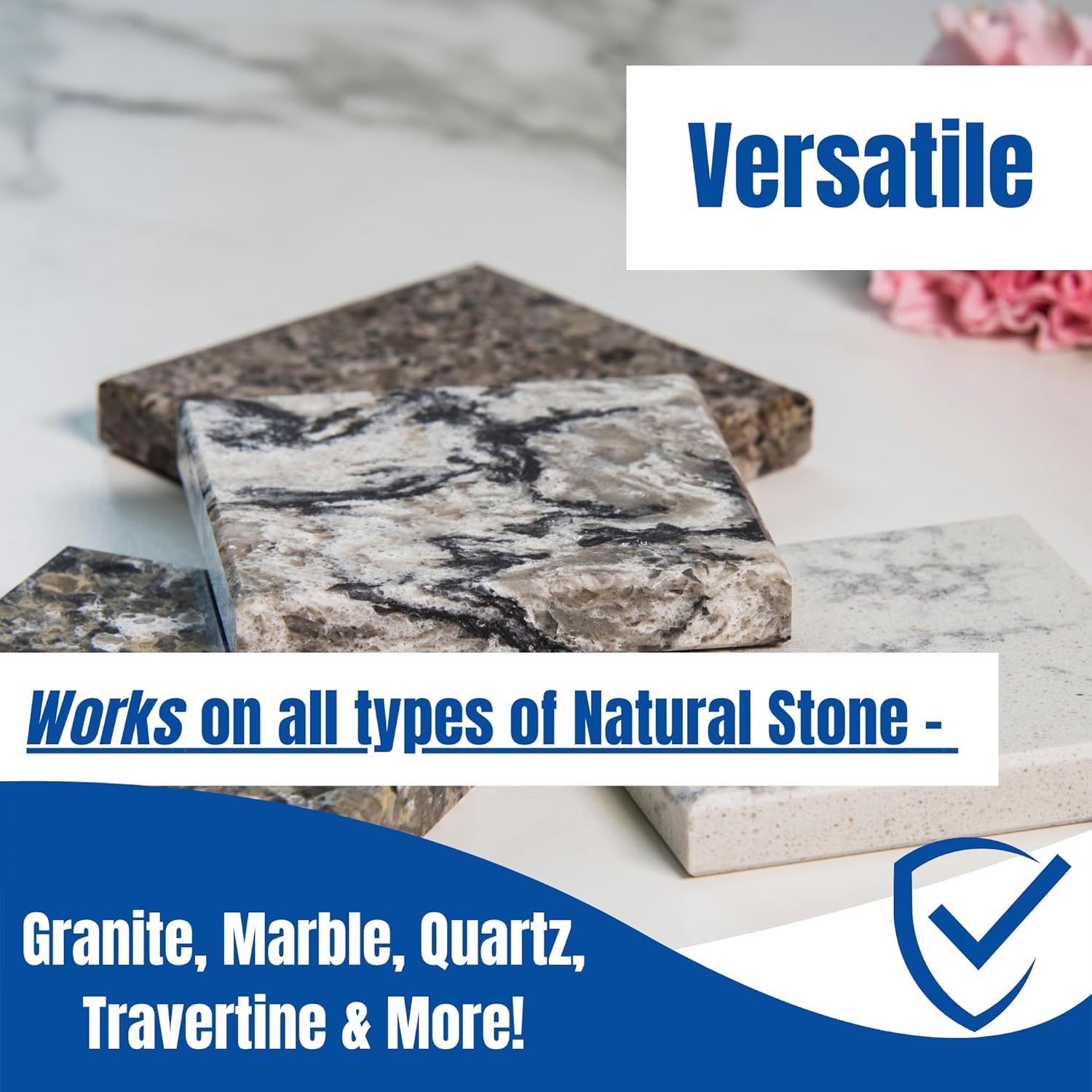 Black Diamond Stoneworks GRANITE PLUS! 2 in 1 Cleaner & Sealer for Granite, Marble, Travertine, Limestone, Ready to Use! (4-Gallons)