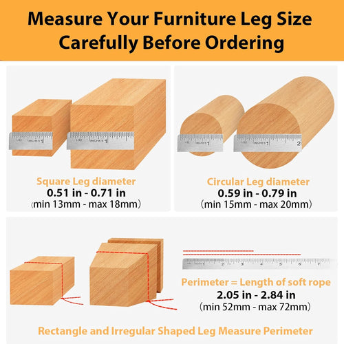32 Pcs Extra Small Chair Leg Floor Protectors, Silicone Chair Leg Protectors for Hardwood Floors, High Elastic Chair Leg Caps, Chair Leg Covers Protect Wooden Floors from Scratching, Thick, Won't Tear
