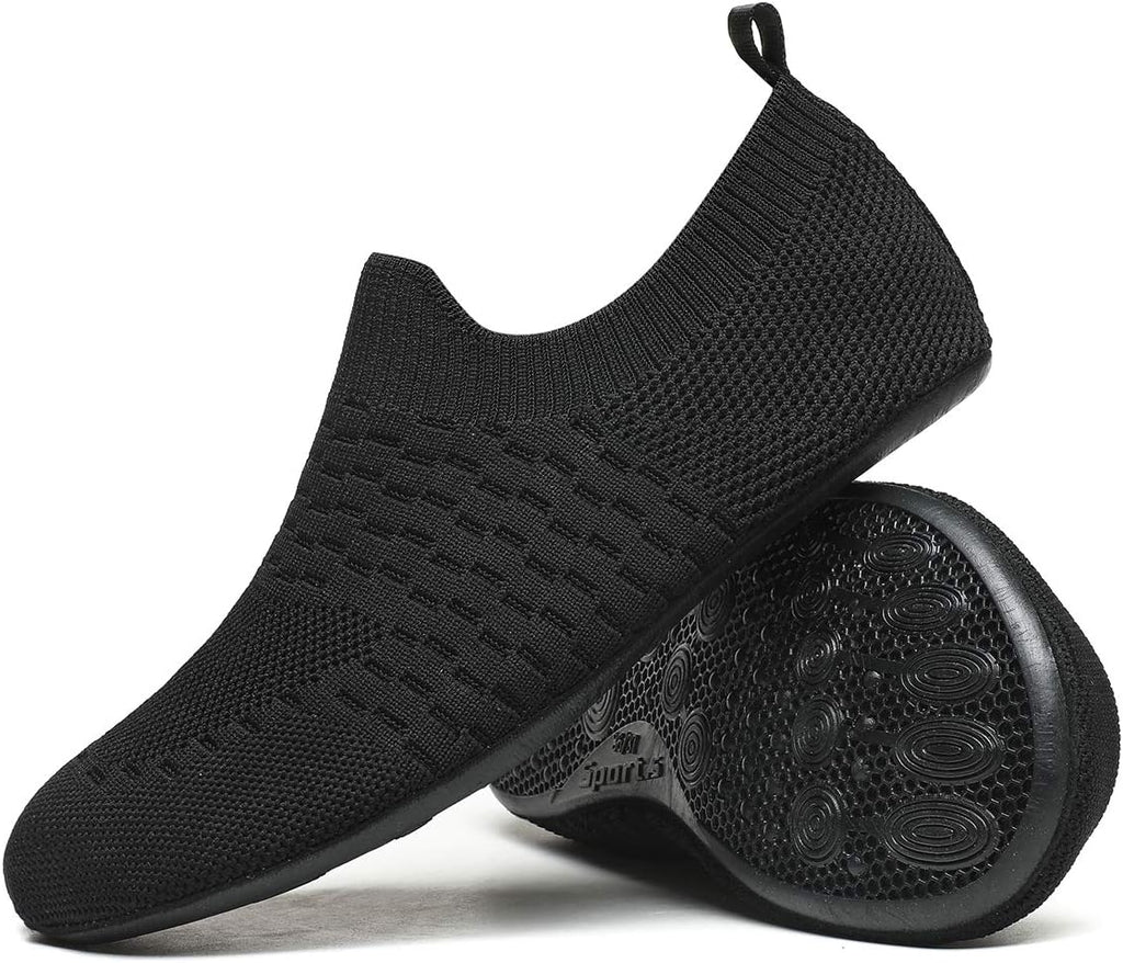 QZKDM Lightweight Slip on Grip Indoor House Slippers Barefoot Non Slip Home Exercise Yoga Shoes for Men Women