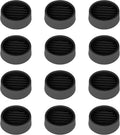 Non Slip Furniture Pads, 1.5' Round Black Rubber Caster Cups, 12 Pcs Anti-Slip Gripper, Anti Slide Floor Protectors for Bed, Couch, Stoppers