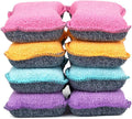 UPSTAR Dish Sponges Kitchen, Microfiber Cleaning Scrubber for Dishwashing, Sink, Basin and Multi-Pupose, Non-Scratch, Size.S Pack of 8