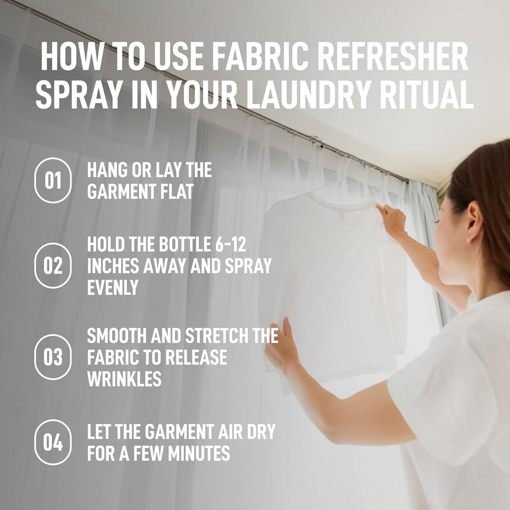 Laundry Sauce Fabric Refresher Spray Italian Bergamot, Odor-Fighting Fabric Refresher, Fragrance and Laundry Scent, 9.8 fl oz