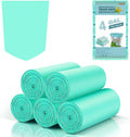 4 Gallon Biodegradable Trash Bags - Inwaysin Bulk 100 Count Unscented Compostable Garbage Bags for Bathroom Bedroom Office Kitchen Trash Can Waste Basket Liners Strong Thick