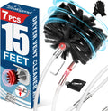 Sealegend 15 Feet Dryer Vent Cleaner Kit/Lint Remover/Upgraded Flexible Quick-Snap Brush with Drill Attachment/Fireplace Chimney Brushes for Easy to Clean/Cleaning Tool Use with or Without Power Drill