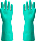 ThxToms Chemical Resistant Nitrile Gloves, Resist Household Acid, Alkali, Solvent and Oil, Latex Rubber Free, 1 Pair Large