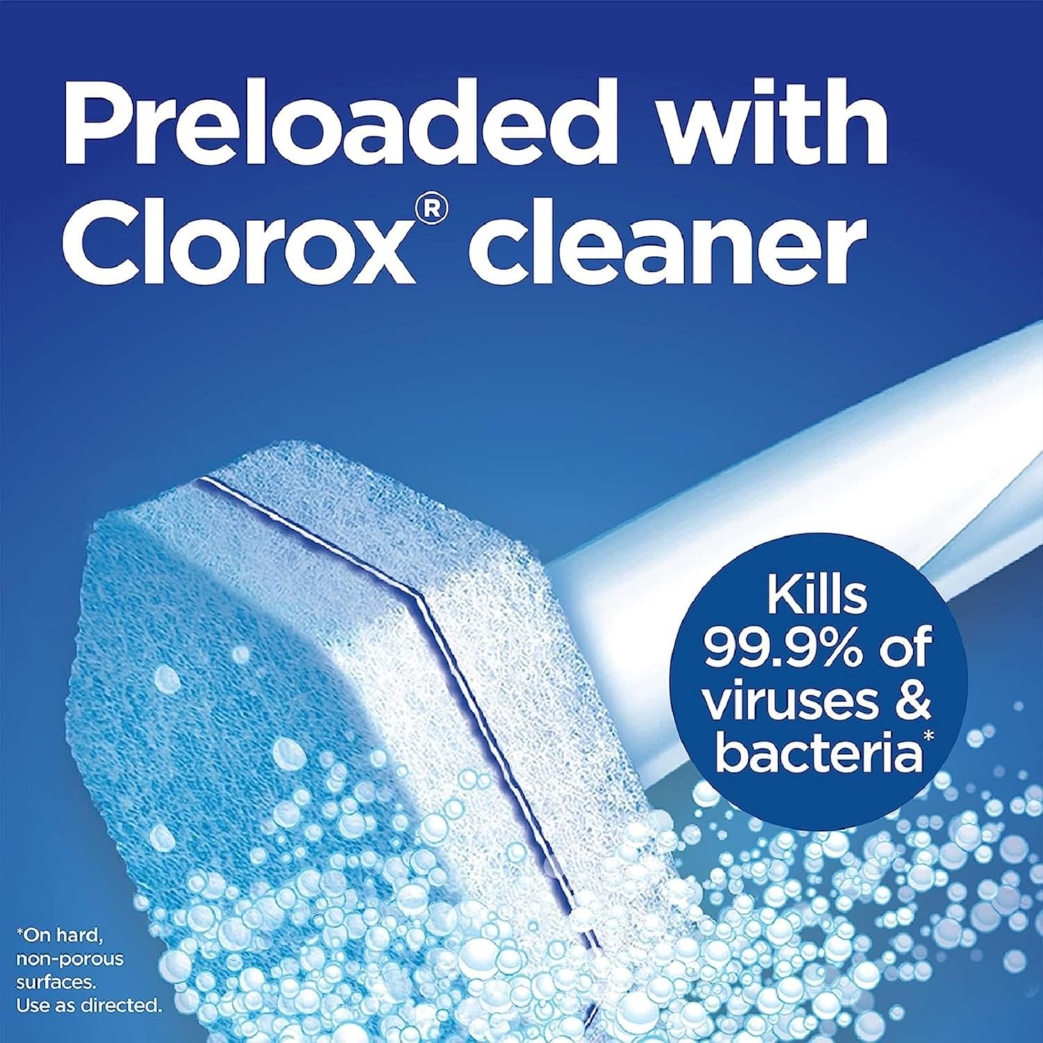 Clorox ToiletWand Disinfecting Refills, Rainforest Rush, Dorm Room Essentials, 30 Ct