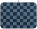 Buffalo Plaid Navy Blue Dish Drying Mat for Kitchen Countertop 16x18 Chessboard Rectangle Small Drying Mat Reusable Quick Dry Dish Sink Absorbent Mats Dishwasher Easy Clean Decorative Home Essentials
