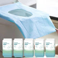 50 Pack Toilet Seat Covers Disposable 16x24 Inch XL Portable Toilet Liners Travel Seat Cover for Outdoors,Hotel, Hospital, Travel, Public Toilet Seat Cover (50pack, BLUE)