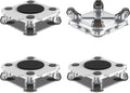 ONEON Furniture Mover Pro - 4Pack Enhanced Dollies with Custom TPE Wheels - Effortless Heavy Furniture Transport (Light Gray: 4 Dollies Only)