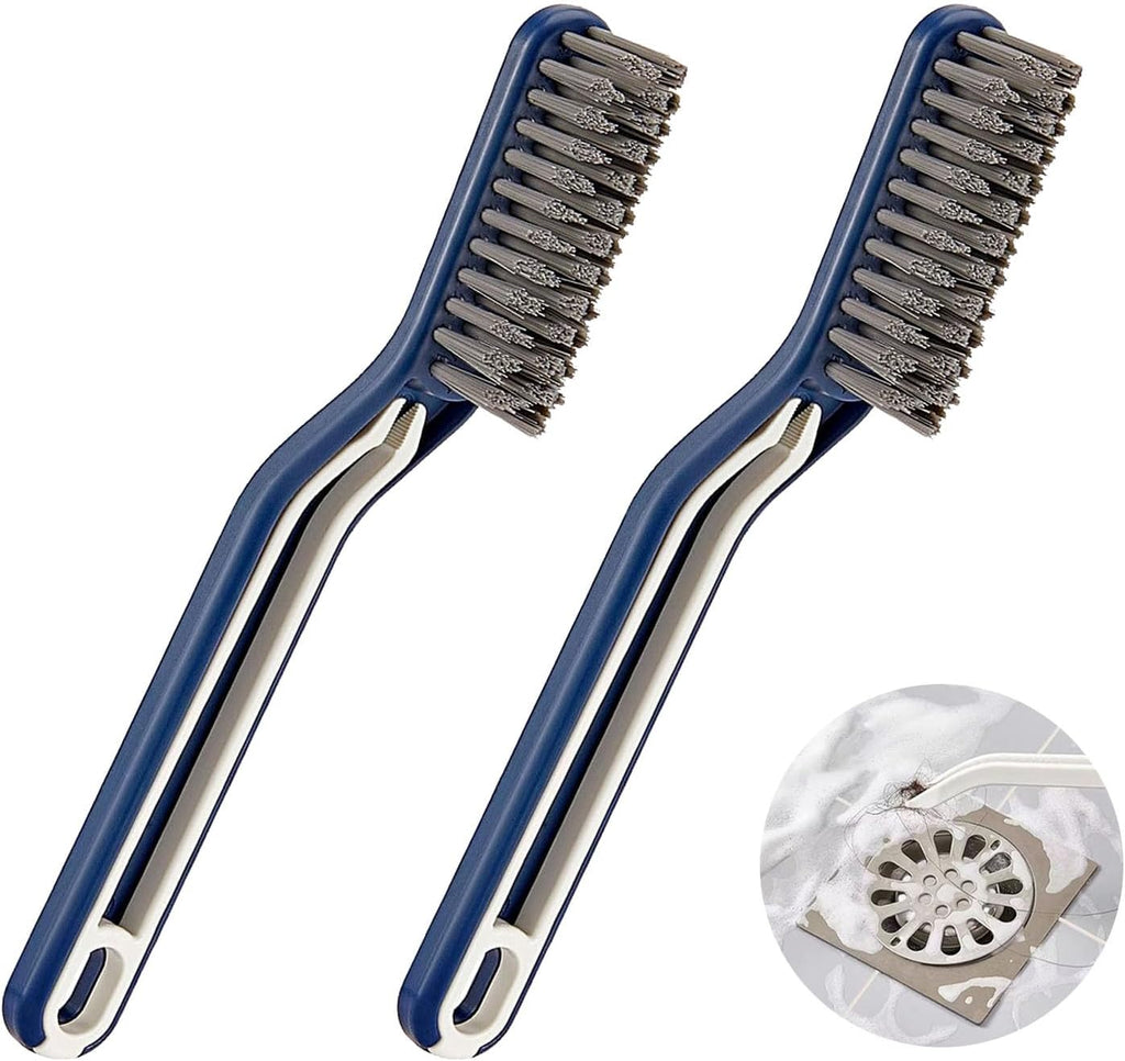 Crevice Cleaning Brush,Spring Cleaning 0rganization Multifunctional Grout Cleaning Supplies, Cleaning Tools for Household, Kitchen, Bathroom, Window, Vehicle, Faucets, Toilet (Blue)