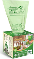 UNNI Compostable Trash Bags, 2.6 Gallon / 9.84 Liter, 200 Count, Extra Thick 0.71 Mil Small Kitchen Food Scrap Bin Liners, Certified by BPI, CMA & OK compost HOME, Meets the ASTM D6400 Standard