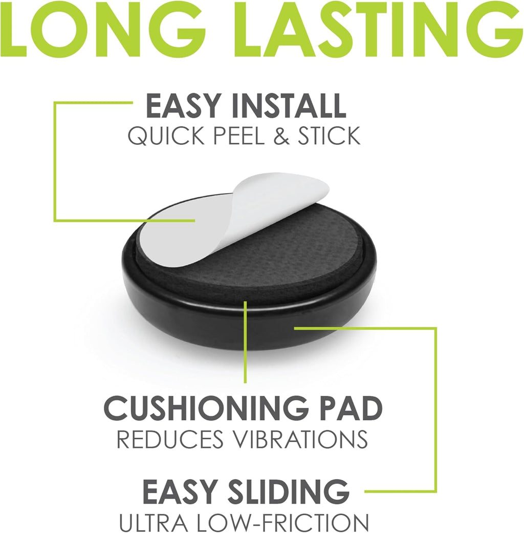 Slipstick GorillaGlides Kitchen Appliance Sliders (24 x 3/4” Round Glides) Self Adhesive Countertop Appliance Sliders Provide Easy Sliding and Saves Space on Counters