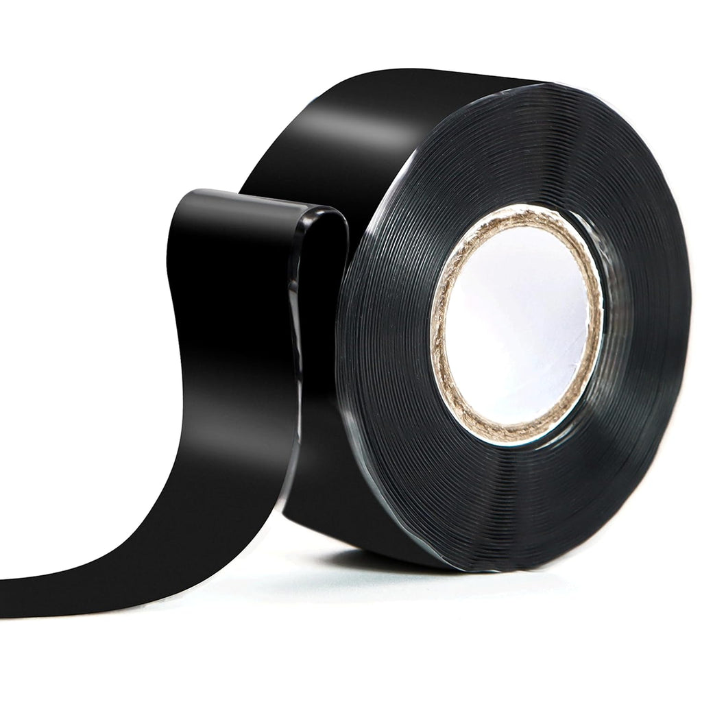 Waterproof Silicone Tape 1 in x 16.5 Ft Extra Strong Waterproof Rubber Leak Proof Sealing Tape Silicone Rubber Self-amalgamating Tapes for Emergency Pipeline Repair Cable Bandage Tool Fixing