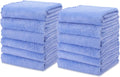 kimteny Kitchen Cloth Dish Towels, 13x28 Inches Premium Dishcloths, Super Absorbent Coral Velvet Microfiber Cleaning Cloths, Fast Drying Rags for Washing Dishes (13x28-12 Pack, Blue)