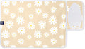 Encasa Homes Ironing Mat/Pad (Small 28"x20") with 3mm Padding & Silicone Iron Rest for Steam Pressing on Tabletop or Bed - Heat Resistant, Portable, Quilting & Travel Blanket - Daisy Beige
