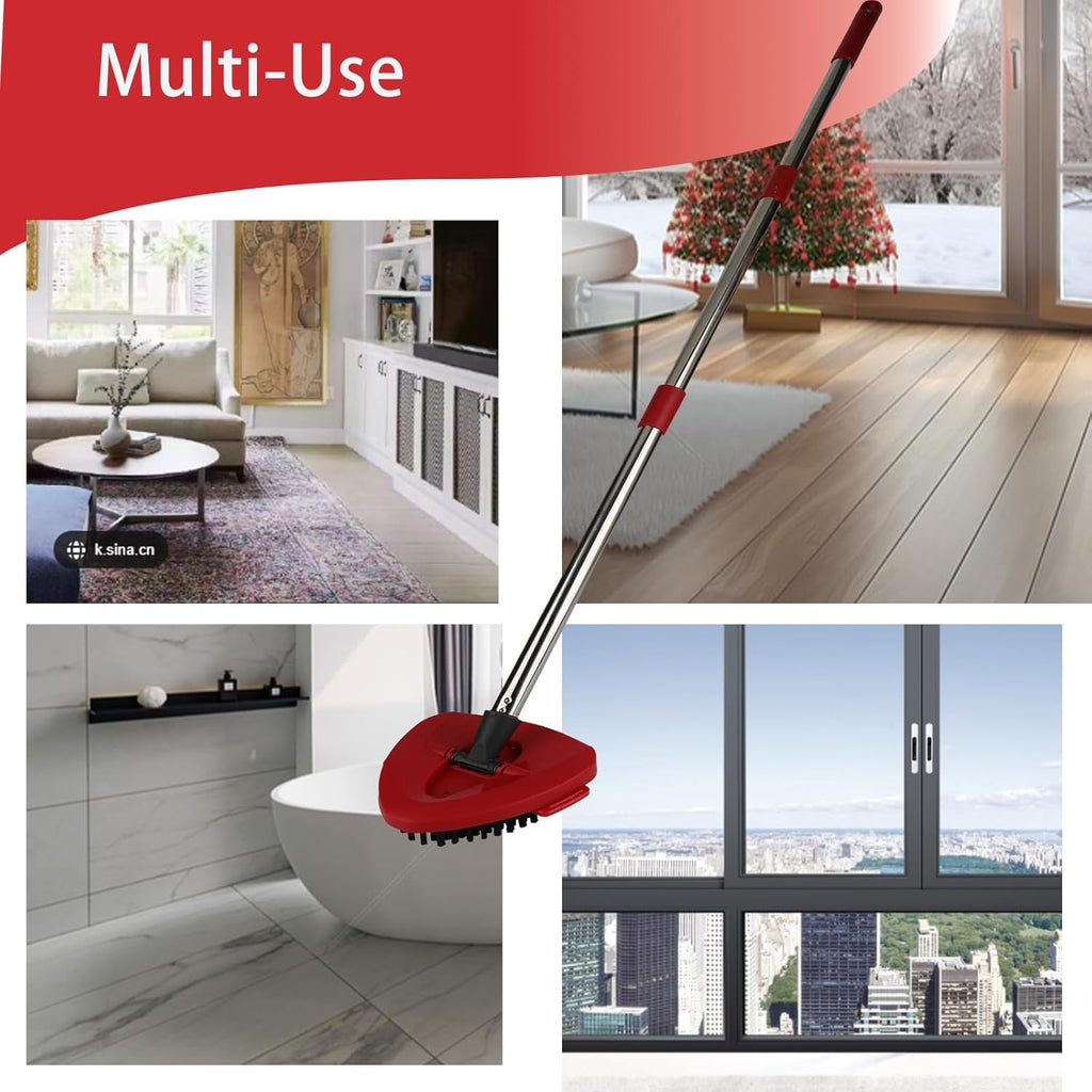 Mop Head Replacements Mop Handle for Ocedar,Adjustable Stainless Steel 4 Sections Mop Handle for O-Cedar,Mop Base and Scrub