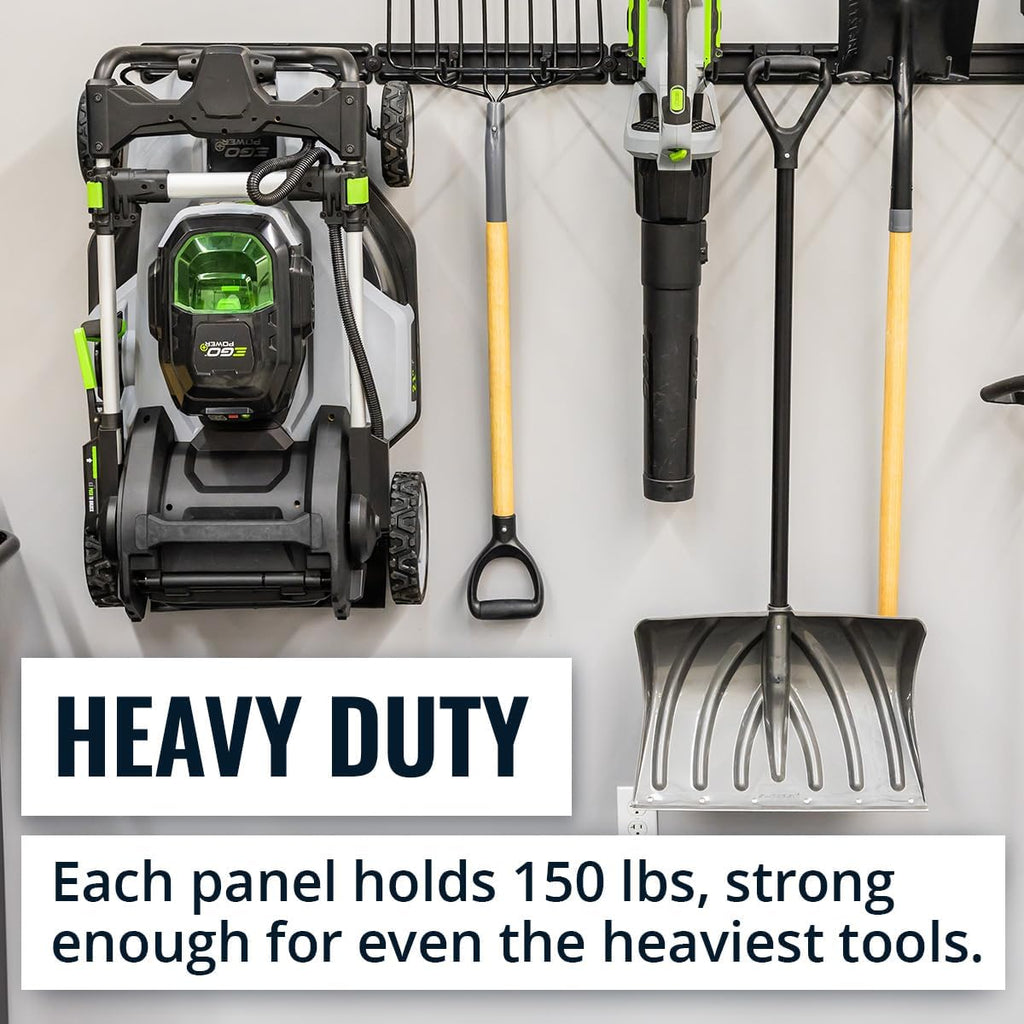 StoreYourBoard Garage Tool Organizer Wall Mount – Heavy Duty Garage Wall Organizer for Garage Organization and Storage, Broom Holder Wall Mount for Gardening Tools & Yard Tools – 32" Holds 300 lbs