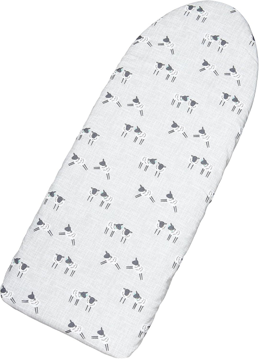 Table Top Ironing Board Cover 12 x 32 inch, 3 Layers Small Iron Board Cover, Heat Reflective Thick Padding with Elasticized Edges (Gray Sheep)