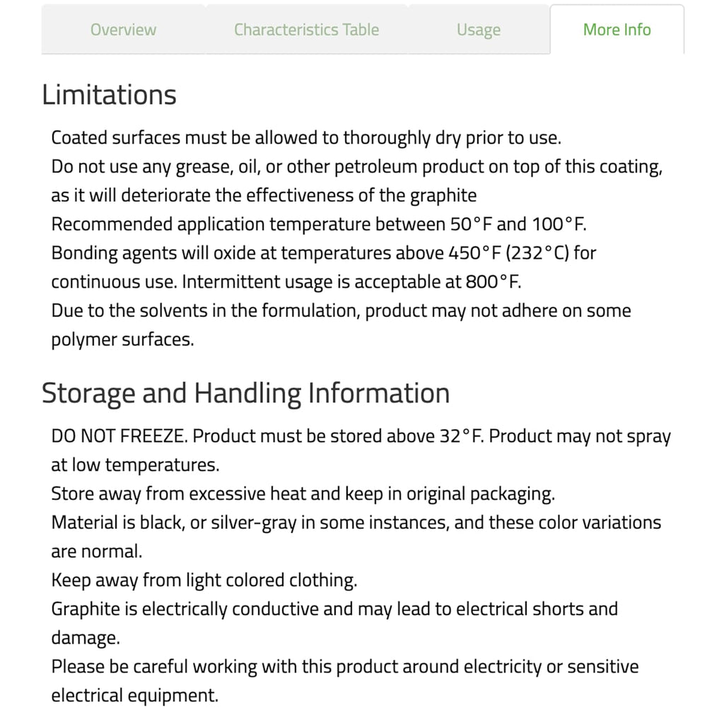 Slip Plate Dry Graphite Lubricant Spray, 12 oz Aerosol – Non-Stick, High Temp, Weather Resistant Coating for Mower Decks, Snowblower Chutes & Hitches
