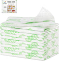 Cooyes Refrigerator Liners 17.7" x 24", 12 Pack, Absorbent Non-Slip Washable Fridge Mats, Shelf Liner for Kitchen Cabinets Non-Adhesive, Green Veggie