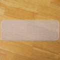 Silicone Dish Drying Mat for Multiple Usage,Easy clean,Eco-friendly,Heat-resistant Silicone Mat for Kitchen Counter,Sink,Bar,Bottle,or Cup Translucent M 17 inches x 6 inches