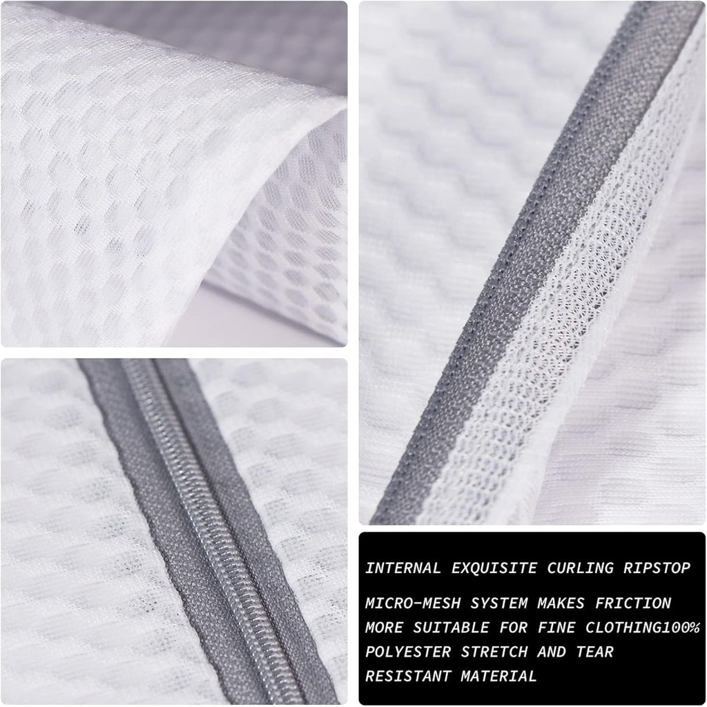 Extra Large Honeycomb Mesh Laundry Bag125gsm Net Fabric Durable and Reusable Delicate Wash Bag,Travel Organization Bag for Lingerie,Clothes,Jeans,Bath Towel,Sock (3 Large)