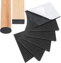 CHUNZEXI Non Slip Furniture Pads 6 PCS 5" x 4", Self Stick Rubber Grippers for Furniture Legs, Anti Skid & Floor Protection, Prevent Scratches & Sliding