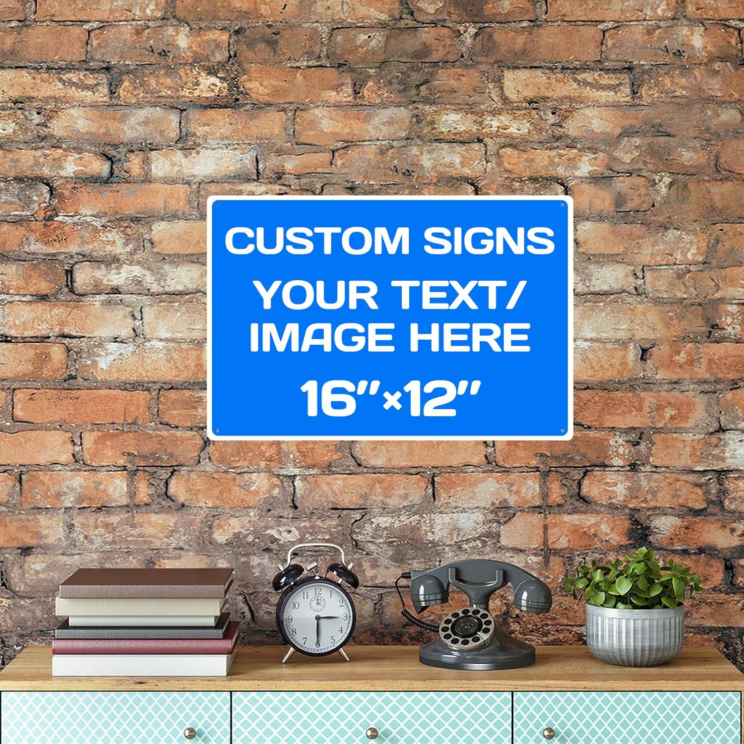 Personalized Aluminum Metal Signs - Weatherproof, Custom Text & Picture, Multiple Sizes, Hazard, Garden, Custom Door, Business Signs