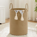 Laundry Basket,Woven Cotton Rope Laundry Hamper,40L for Decorative Storage of Dirty Clothes,Toys and Blankets in Bathroom,Baby Room and Living Room