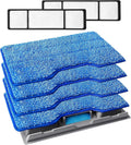 KEEPOW Reusable Mop Pads Refills Compatible with Shark VACMOP VM252 VM200 VC205 VM250 VM190 Cordless Hard Floor Vacuum Mop, Reusable VMP30 Compatible with VACMOP Replacement Pads, 4+2+1 Pack