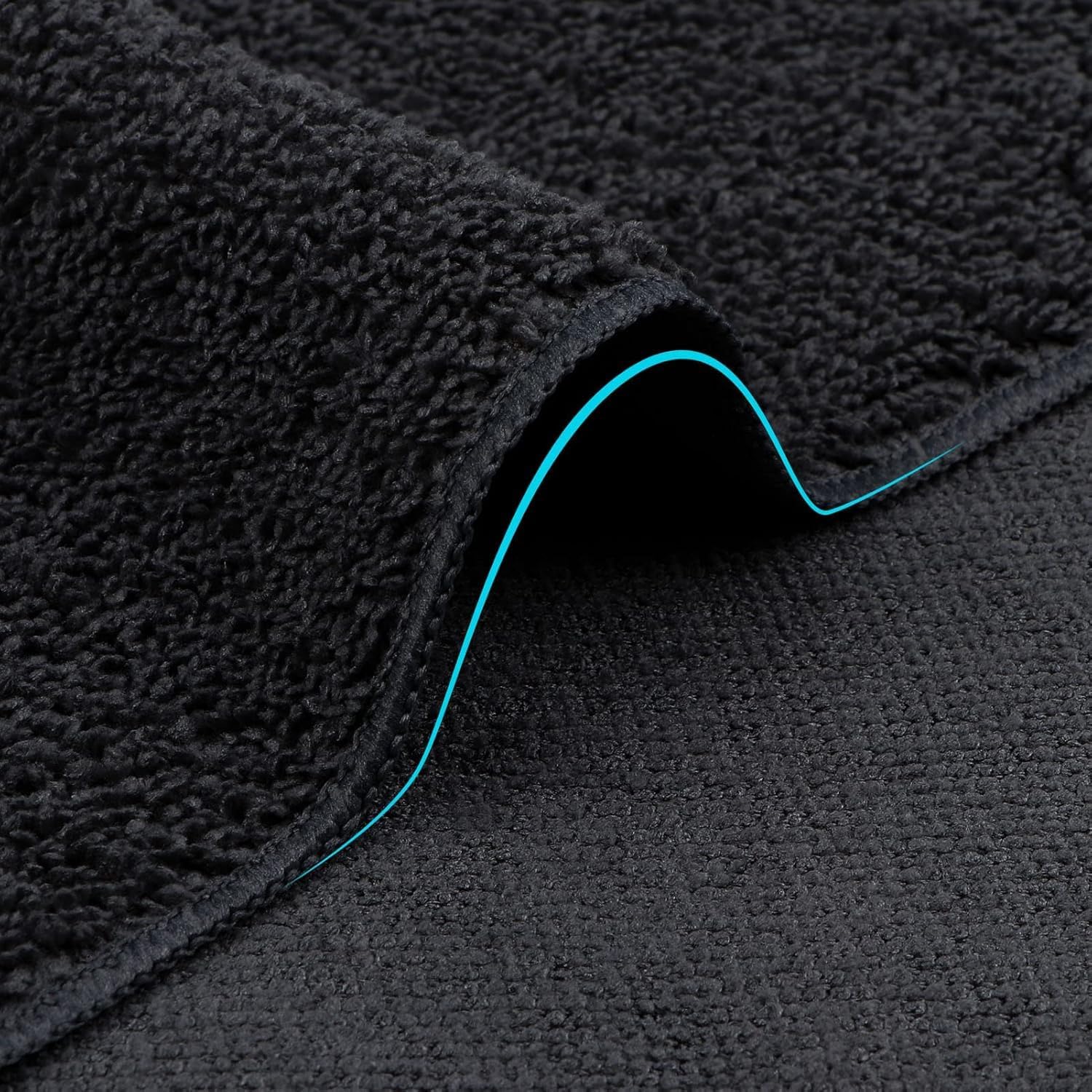 Orighty Microfiber Washcloths Bulk Towels Set 100 Pack, Highly Absorbent and Soft Feel Face Cloths, Multi-Purpose Wash Cloths & Hand Towels for Bathroom, Hotel, Spa, and Gym, 12x12 Inch, Black