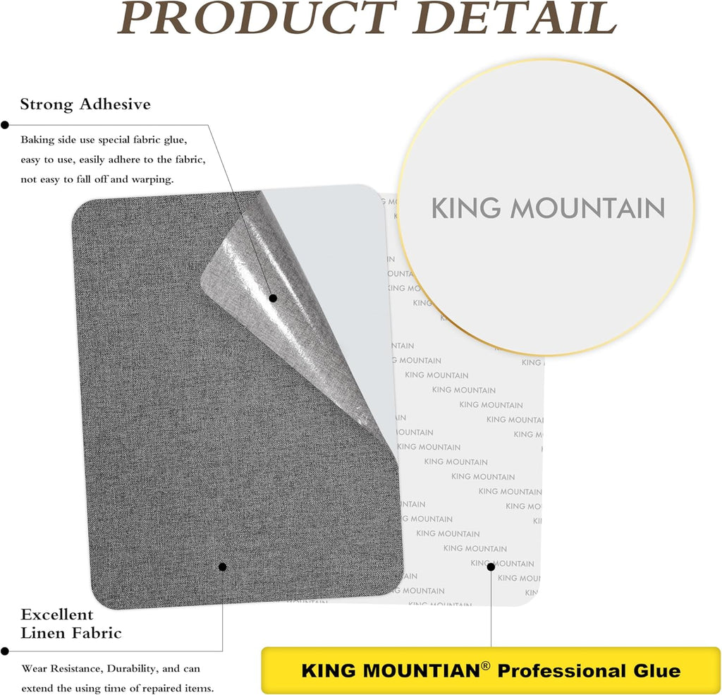 Fine Linen Repair Patches, Self-Adhesive Linen Fabric Patches, 8X11 inch 2 PCS, Multi Color, Can be Used for Linen Sofa Repair and Linen Clothes Repair(Gray Green,8" x 11"-2PCS)