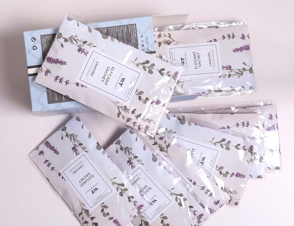 WEALD TRIBE 12 Packs Large-Bag Eucalyptus & Lavender Scented Sachets for Closet and Drawer Deodorizer Home Fragrance | Air Freshener Long Lasting Large Sachets Bags Hanging