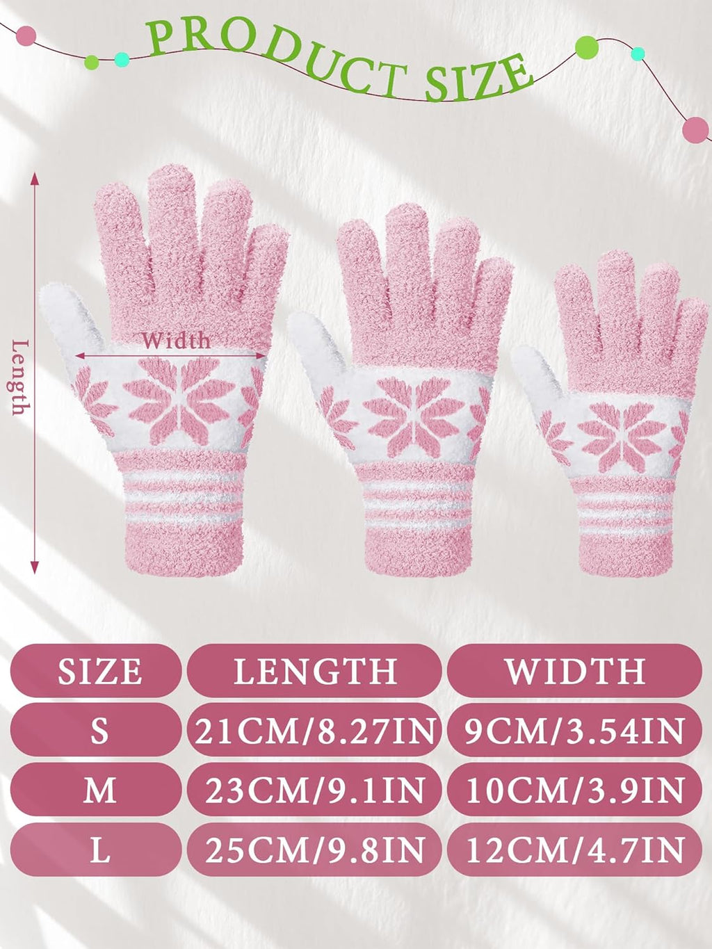 Patelai 3 Pairs Microfiber Plant Dusting Gloves Leaf Cleaning Gloves for Indoor Plants, Blinds, Furniture, House(Medium,Snowflake Yellow, Pink, Blue, White)