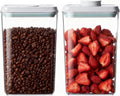Pop Food Storage Containers Set Airtight Food Storage Containers with Pop Lids, Kitchen Pantry Organization and Storage, BPA Free, 2 x 2.8Qt