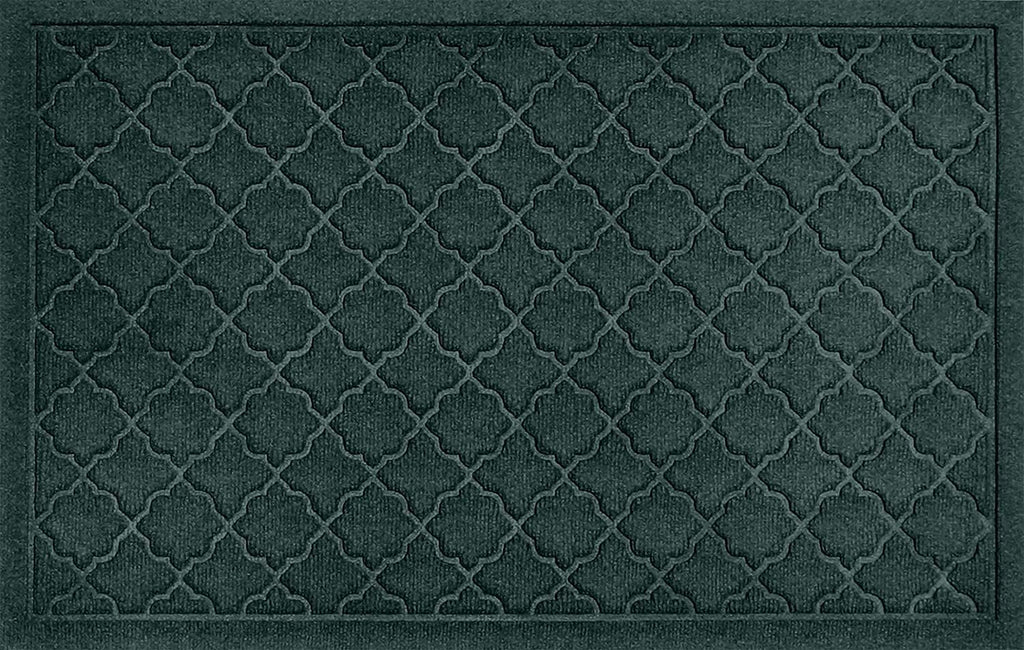 WaterHog Heavy Duty Doorway Mat, 2' x 3', Made in USA, Durable & Skid-Resistant Entryway Mat, Water-Trapping, Indoor/Outdoor Decorative Floor Covering, Cordova Collection, Evergreen