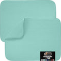 GORILLA GRIP Ultra Water Absorbent Microfiber Dish Drying Mat, Quick Dry Thick Mesh, Slip Resistant Pad for Sink Dishes or Under Rack, Kitchen Counter Accessories, 16x18, Machine Wash, 2 Pack Mint