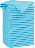 Orighty Cleaning Cloths 12x12 inch, Pack of 24, Highly Absorbent Microfiber Cleaning Supplies, Lint Free Cloths for Multiple-use, Powerful Cleaning Rags for House, Kitchen, Car Care (Blue)