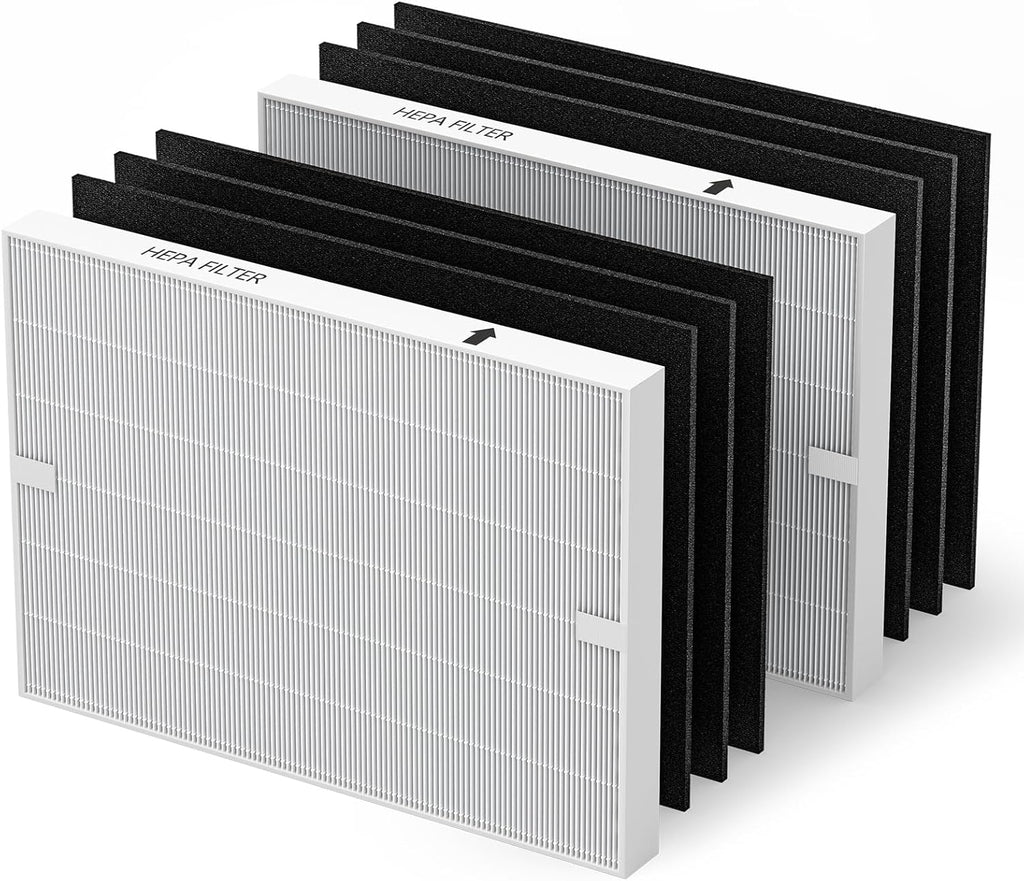 AP-1512HH Air Purifier Replacement Filter Set for Coway Airmega AP-1512HH and and Airmega 200M air Purifier, 2 HEPA and 6 Carbon Filters, Compared to Part #3304899